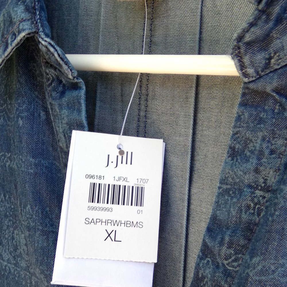 Never worn JJill denim dress --- tags attached!